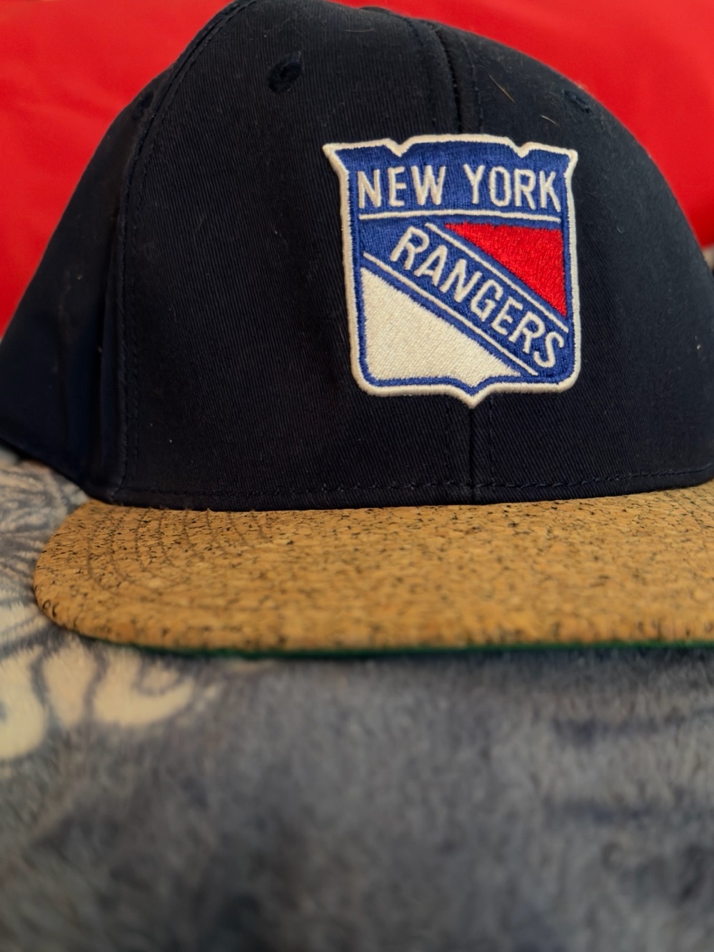 NY Rangers American Needle Navy and Red Cooperstown Collection Cap
